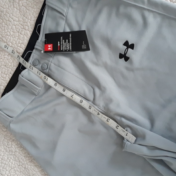 New Under Armour Men's Medium Heatgear Loose Grey Pants - Picture 5 of 15